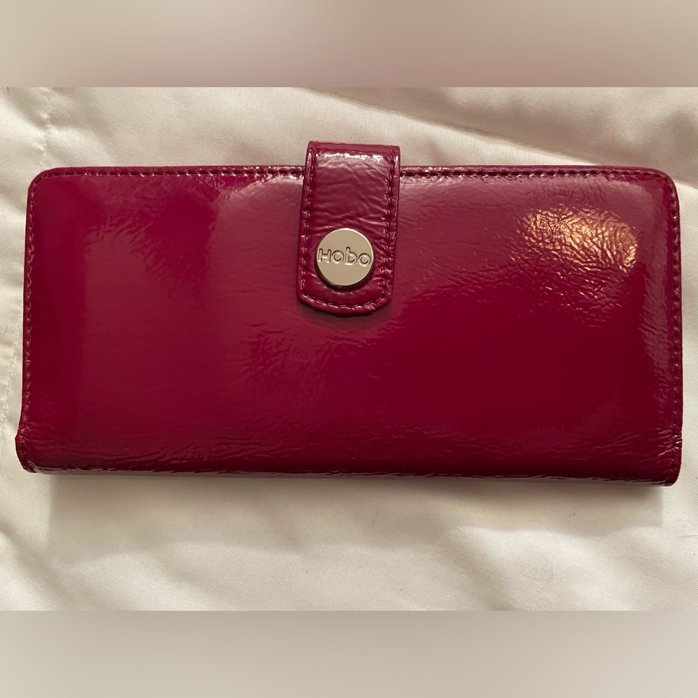Fuchsia wallet/checkbook holder